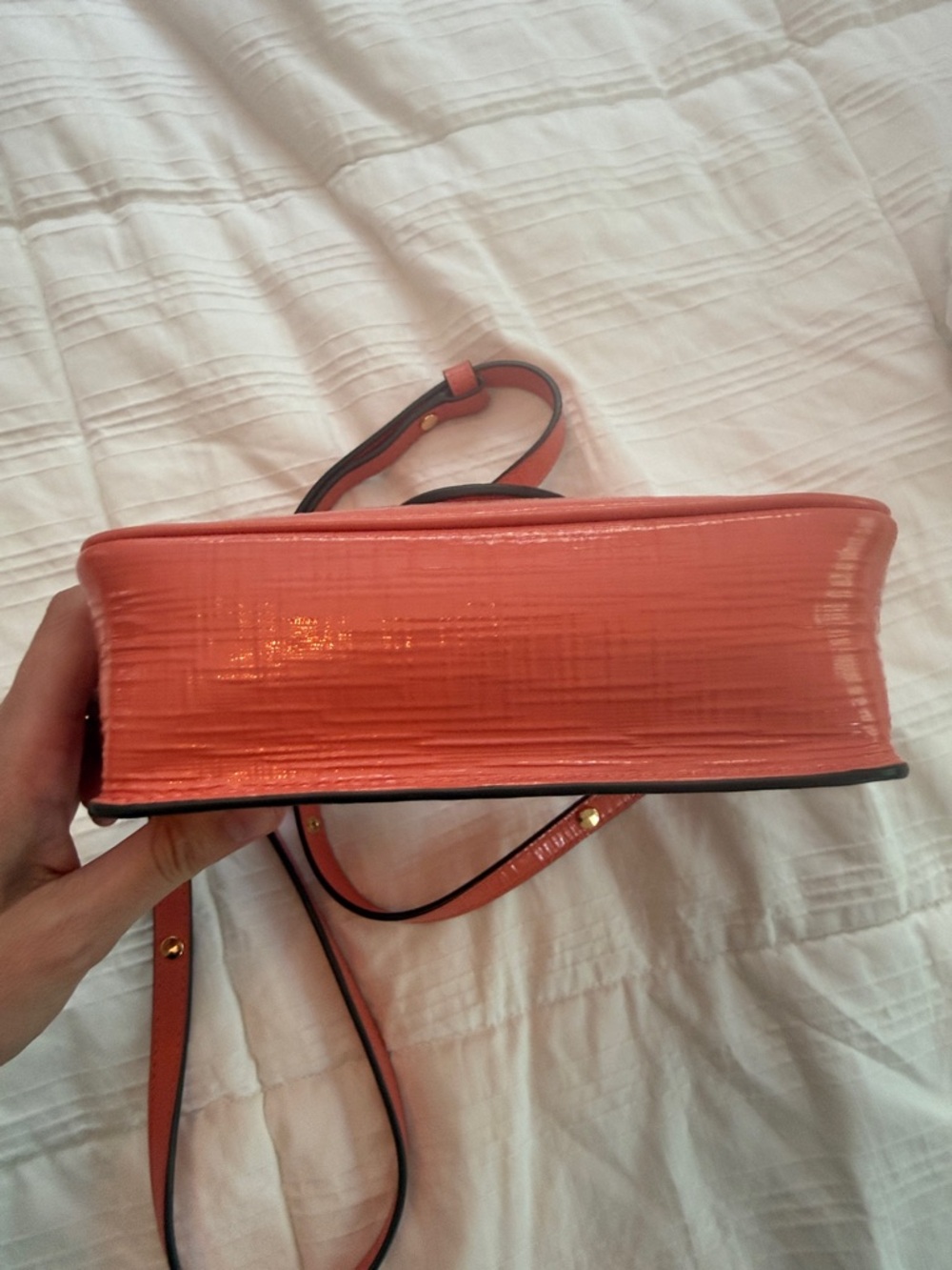Tory Burch Coral Robinson Top-Handle Bag - Picture 6 of 7